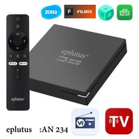 Смарт ТВ приставка Eplutus AN-234, с голосовым вводом, Android/8K/WiFi/BT