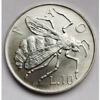 Сан-Марино 10 лир 1974 UNC