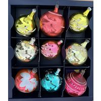 Елочные игрушки шар СССР цена за все К.21