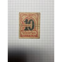 10 пфенигов (нотгельды) г. Германия.-2012