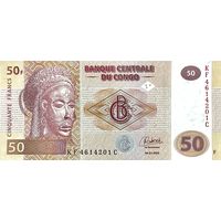 Конго 50 франков образца 2022 года UNC p97A