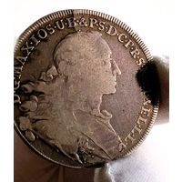 Талер 1765, Бавария, Максимилиан III, отличная крупная серебряная портретная монета, в коллекцию!