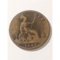 Великобритания 1 пенни 1887