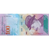Werty71 Венесуэла 100 боливаров 2018 UNC банкнота