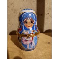 Шкатулка фарфоровая,  матрешка