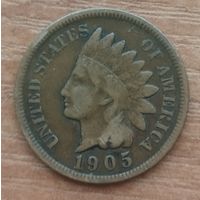 1 цент 1905 года