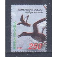 [260] Индонезия 1998. Фауна.Птицы.Утки. Гашеная марка.