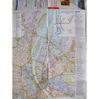 Карта Будапешта (60х40 см)
