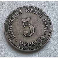 Германия 5 пфеннигов, 1898 A  2-1-59