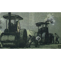 Китай 1950-е Утро индустриализации. Картина Sun En-tung China