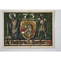 1921 год 75 пфеннигов  Германия