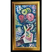 Акулов В.И. Из серии "Цветы". Холст, масло. Размер 100х50 см.