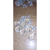 Подвески стеклянные гранённые 26шт.