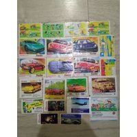 Вкладыши фантики наклейки