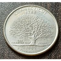 США , 1999    D     Квотер штата Коннектикут     ( 1-7-3 )