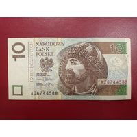 Польша. 10 злотых 2012 года