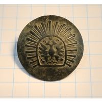 Пуговица молодого офицера. Кадета военного училища. Орёл в лучах. Не частая.