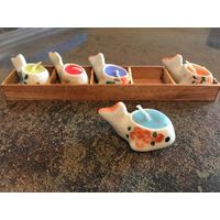 Подсвечники Свечки чайнички рыбки декор новые