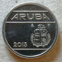 Аруба 25 центов 2015 год,