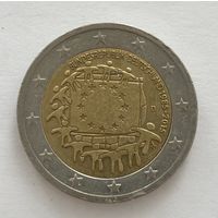 2 евро Германия 2015 30 лет флагу Европейского союза D