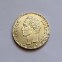 2 боливара 1965г 835пр., Венесуэла.