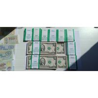 Корешок по 2 доллара США 2009 года (100 штук, пачка пресс, UNC)