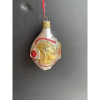Елочная игрушка рыбка СССР