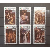 Распродажа с 1 рубля! Живопись. Камбоджа. 1985 год ( марок)