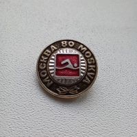 Значок СССР Олимпиада 1980 плавание