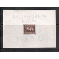 Германия-1936,(Мих.Бл.4)  **  , Спорт,Скачки, Лошади(2)