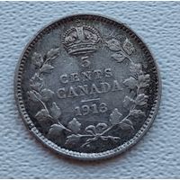 Канада 5 центов, 1913  7-6-44