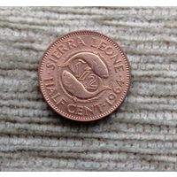 Werty71 Сьерра Леоне 1/2 цента 1964 Рыба Блеск
