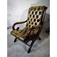 Английское кожаное кресло Честерфилд - Slipper