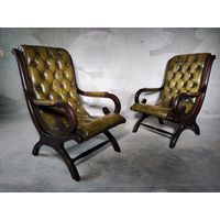 Английские кожаные кресла Честерфилд - Slipper