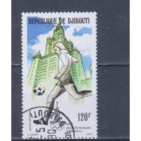 [1978] Джибути 1980. Спорт.Футбол.Олимпийские игры. Гашеная марка.