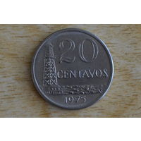 Бразилия 20 сентаво 1975