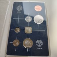 Аруба официальный набор из 6 монет +жетон Нидерланды 1986 год в пластиковом буклете..