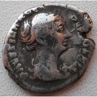 Динарий. ФАУСТИНА МЛАДШАЯ жена Императора МАРКА АВРЕЛИЯ 161 - 180гг. н.э.