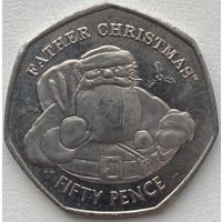 Гибралтар 50 пенсов 2018 г. Рождество