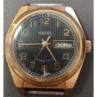 Часы позолоченные AU. Ракета - Ролекс. СССР. На ходу. Нечастые