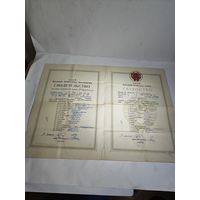 Свидетельство об окончании неполной средней школы. УССР 1937 г.