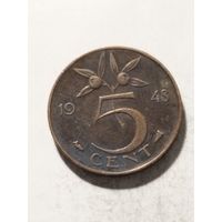 Нидерланды 5 центов 1948