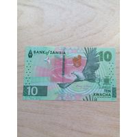 Замбия 10 UNC с рубля