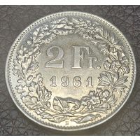 2 франка Швейцария  Серебро