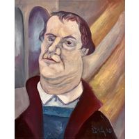 Акулов В.И "Мартин Лютер", 2010г. Холст, масло. Размер 40,5х50,5 см.