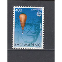 Авиация. Стратостат. Сан-Марино. 1983. 1 марка. Michel N 1278 (2,0 е)