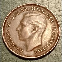 Великобритания 1 пенни 1937. Георг VI. Год коронации