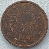 Испания 5 евроцентов 2020 г.