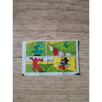 Вкладыш от жевательной резинки.