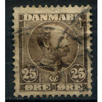 Дания - 1904/06г. - король Кристиан IX, 25 О - 1 марка - гашёная [Mi 50]. #3-WB-91-KS-8